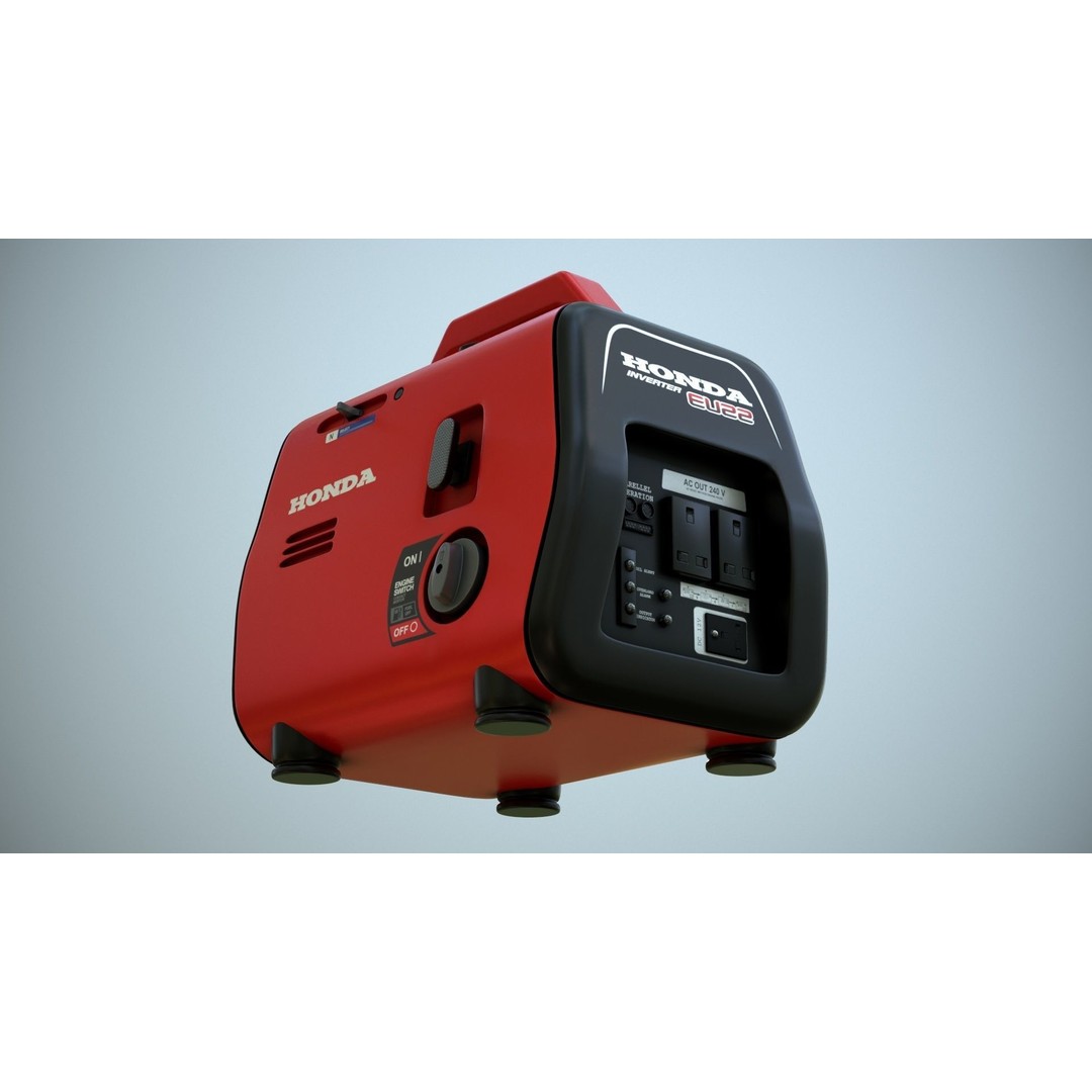 Portable Mini Generator 3D Model – Low Poly Game Ready Asset, FBX - View 10