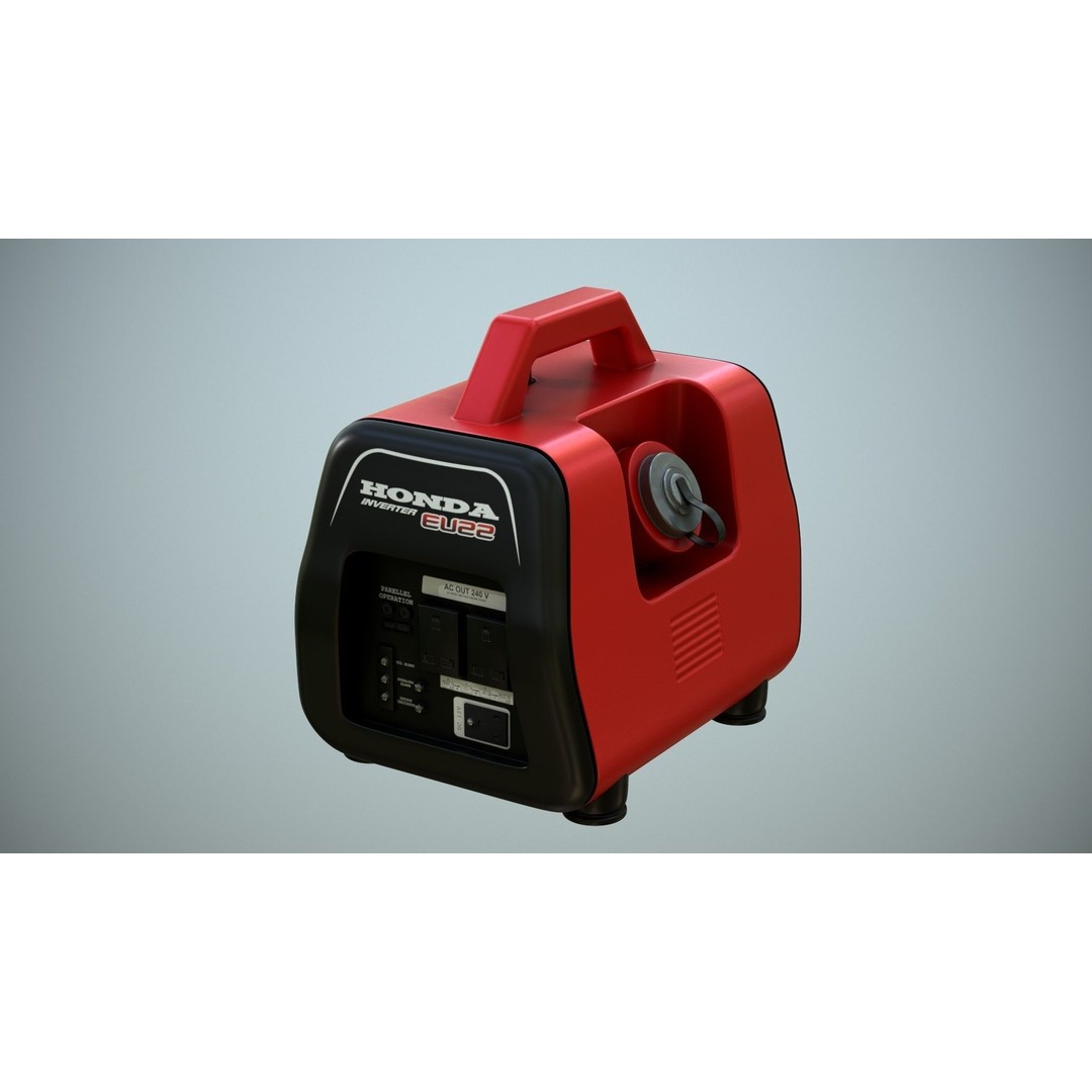 Portable Mini Generator 3D Model – Low Poly Game Ready Asset, FBX - View 11