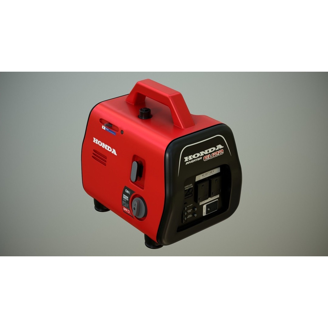 Portable Mini Generator 3D Model – Low Poly Game Ready Asset, FBX - View 15