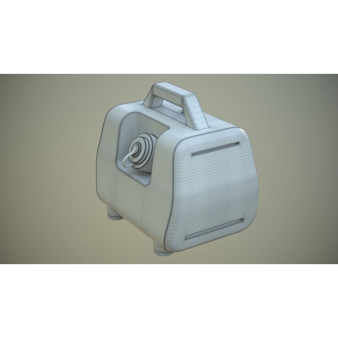 Portable Mini Generator 3D Model – Low Poly Game Ready Asset, FBX - View 18