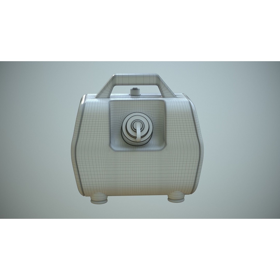 Portable Mini Generator 3D Model – Low Poly Game Ready Asset, FBX - View 19