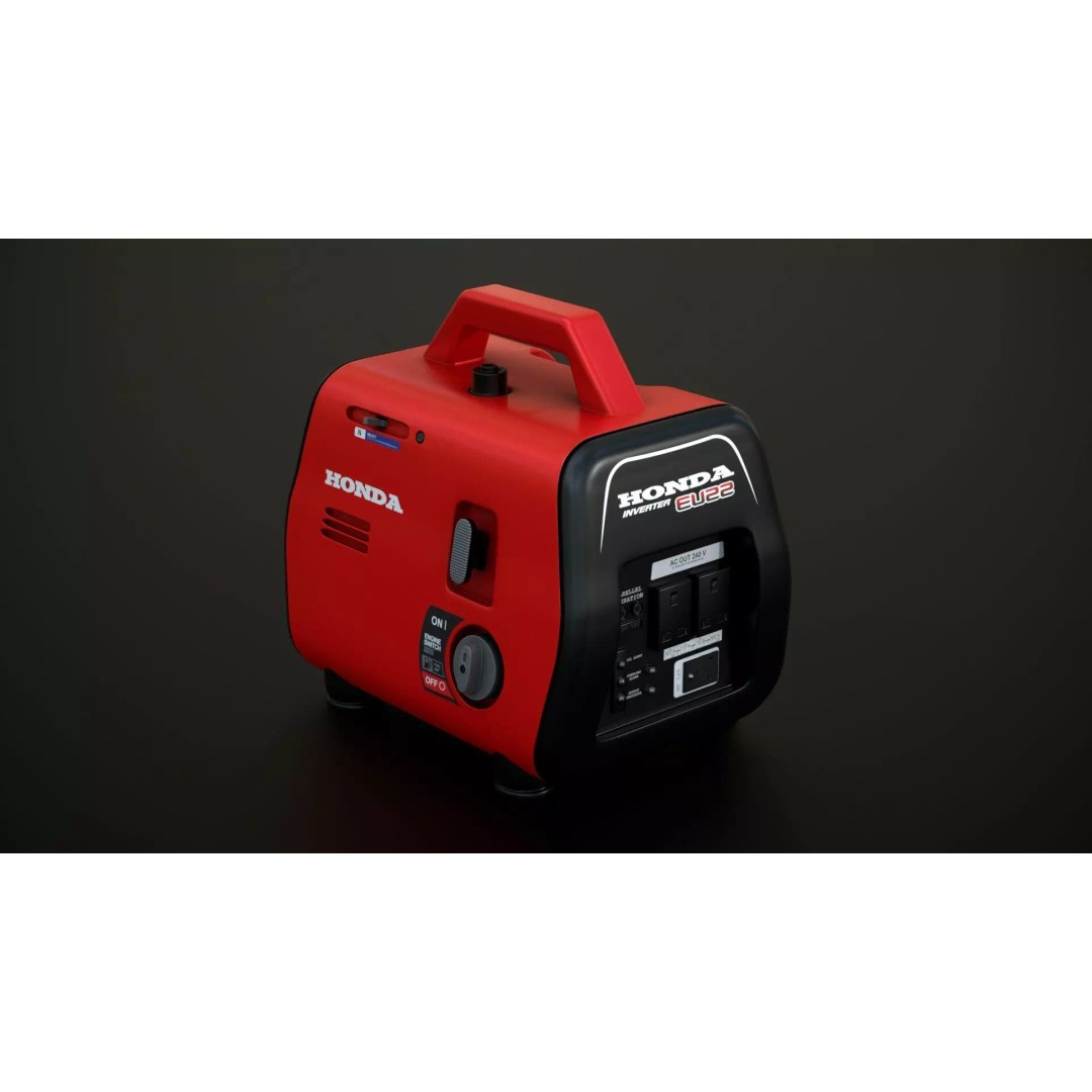 Portable Mini Generator 3D Model – Low Poly Game Ready Asset, FBX - View 2