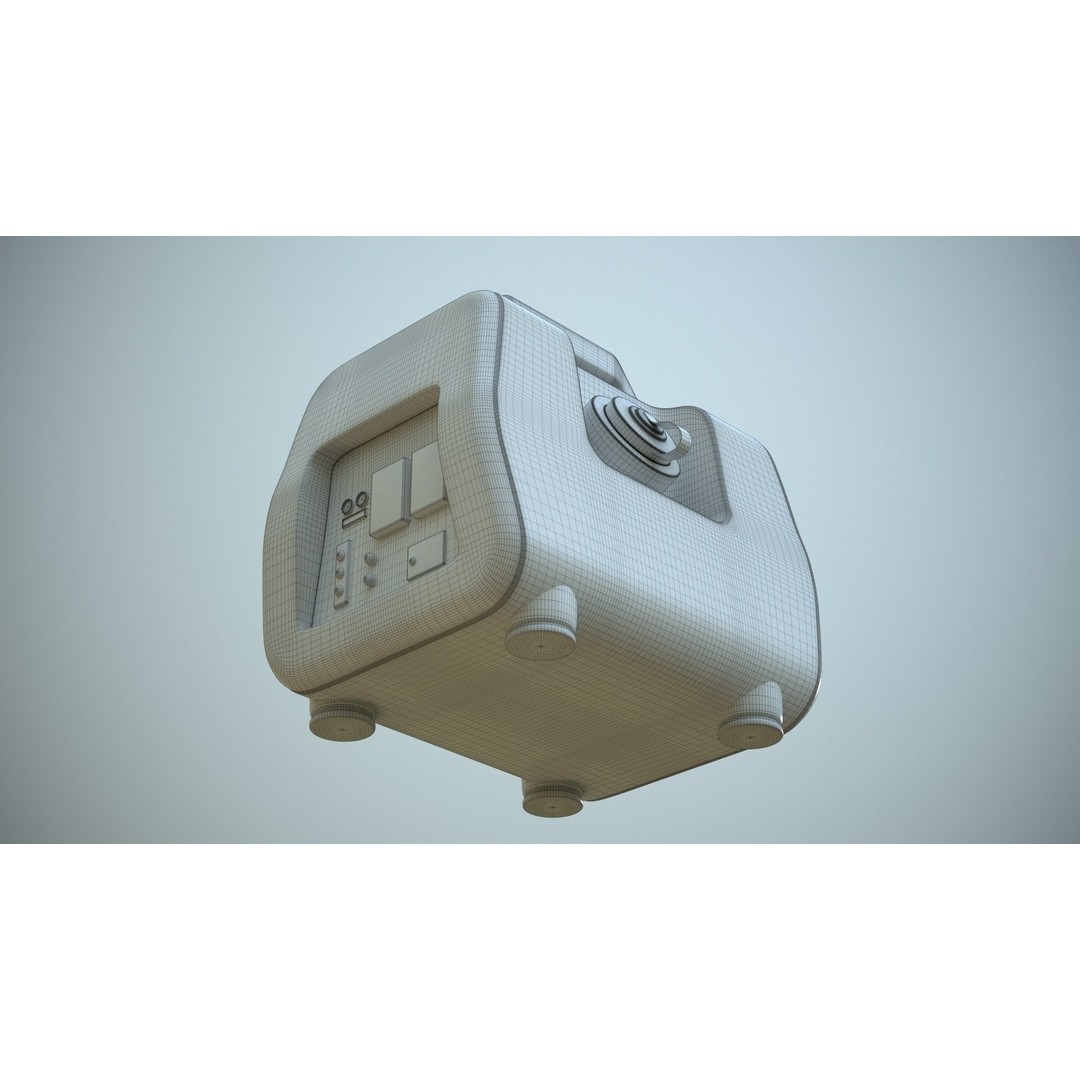 Portable Mini Generator 3D Model – Low Poly Game Ready Asset, FBX - View 20