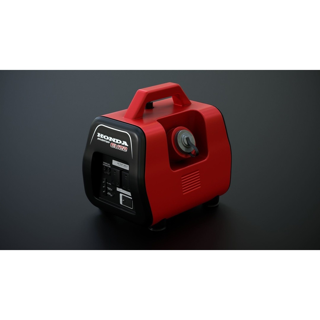 Portable Mini Generator 3D Model – Low Poly Game Ready Asset, FBX - View 5