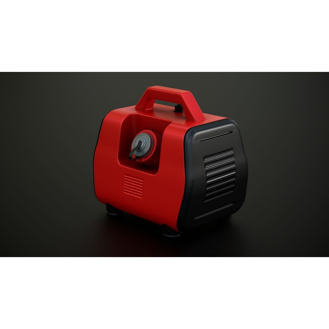 Portable Mini Generator 3D Model – Low Poly Game Ready Asset, FBX - View 7