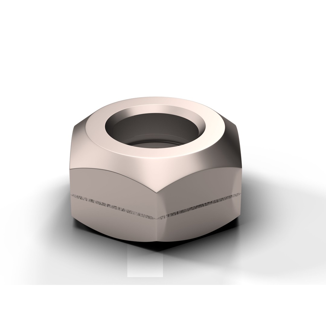 Hex Nut 3D Model – Low Poly Industrial Asset, FBX & OBJ Formats - View 6