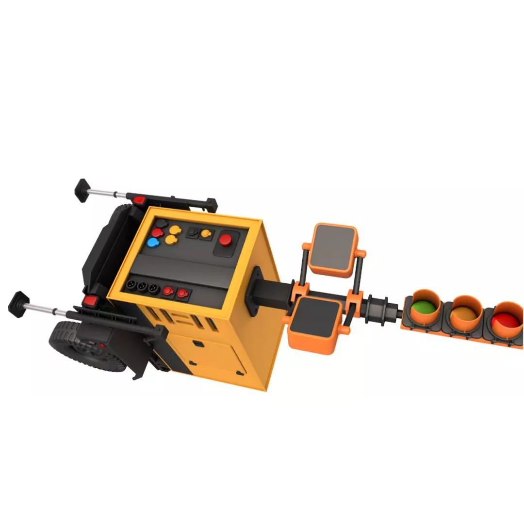 Construction Mobile Light 3D Model – High-Quality PBR Asset, FBX, OBJ - View 10