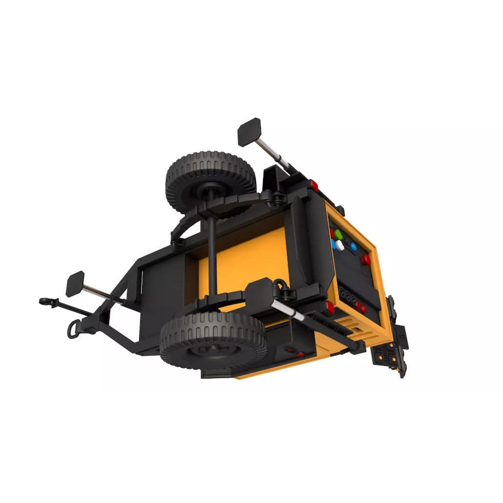 Construction Mobile Light 3D Model – High-Quality PBR Asset, FBX, OBJ - View 4
