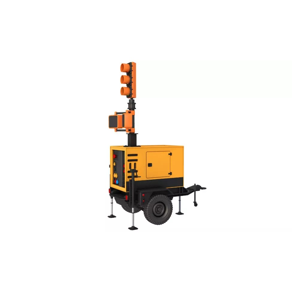 Construction Mobile Light 3D Model – High-Quality PBR Asset, FBX, OBJ - View 9