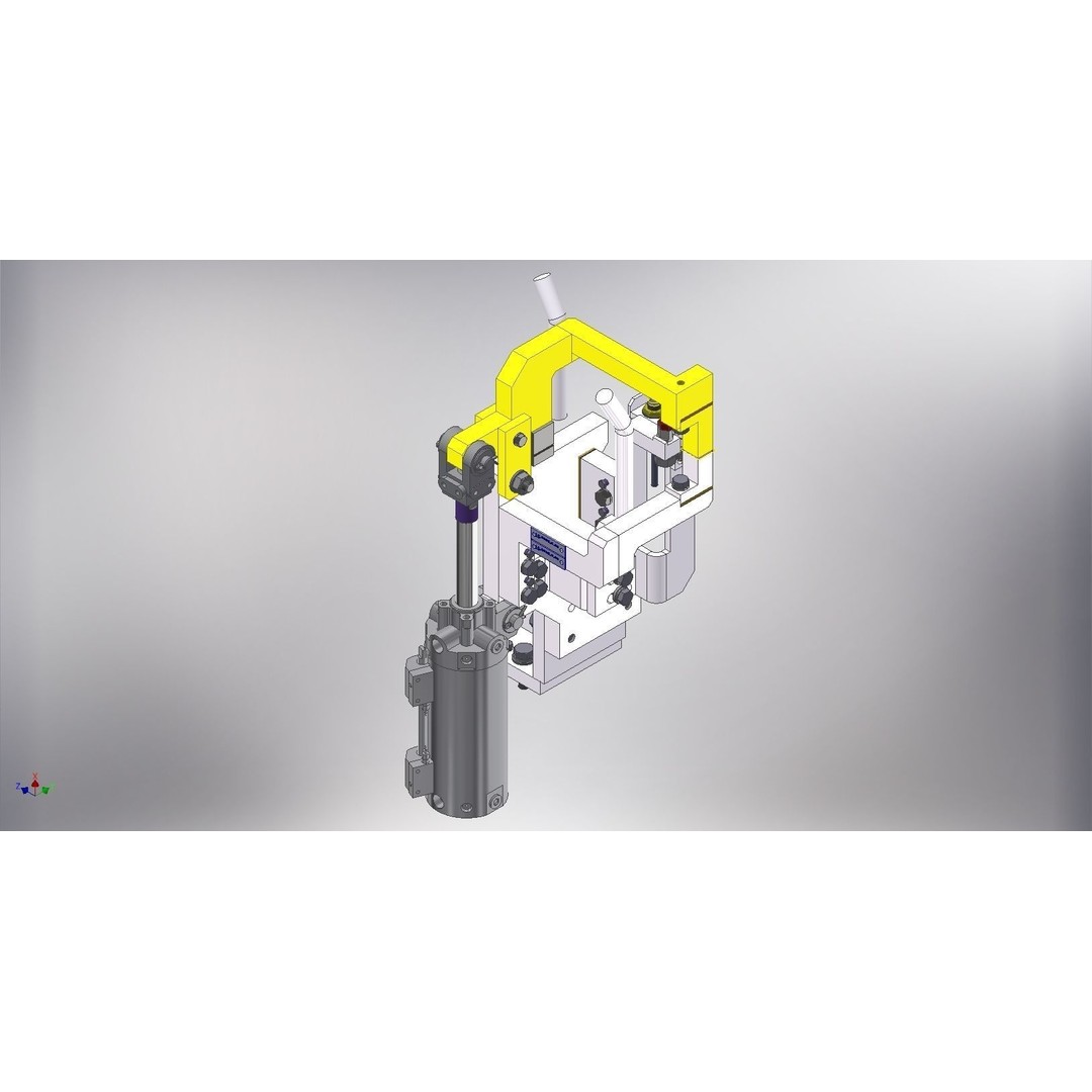 Assembly Locator 3D Model – Industrial Jig Fixture Tool, FBX - View 4