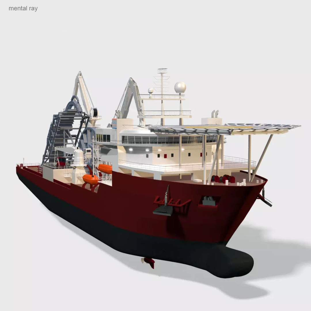 Apache II Ship 3D Model – High Poly Industrial Vessel, FBX, OBJ - View 11