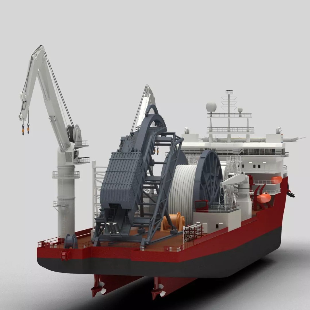 Apache II Ship 3D Model – High Poly Industrial Vessel, FBX, OBJ - View 5