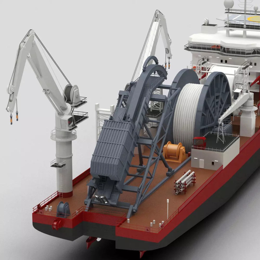Apache II Ship 3D Model – High Poly Industrial Vessel, FBX, OBJ - View 8