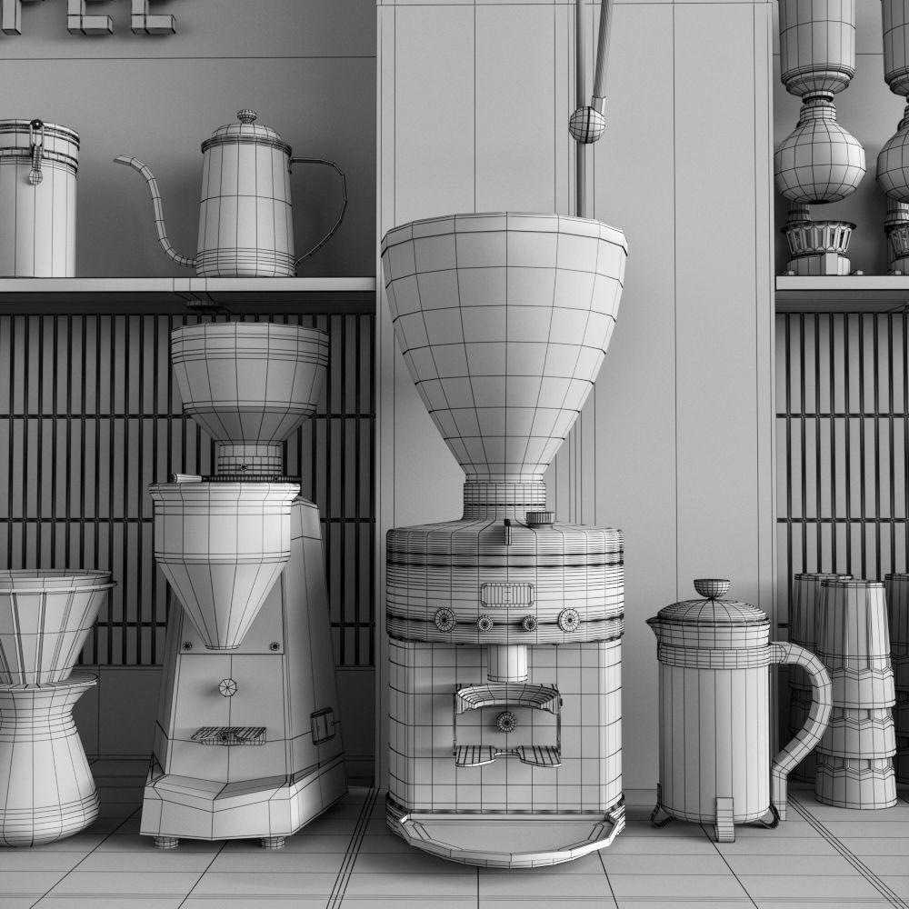 Coffeeshop 1 - High-Quality 3D Model