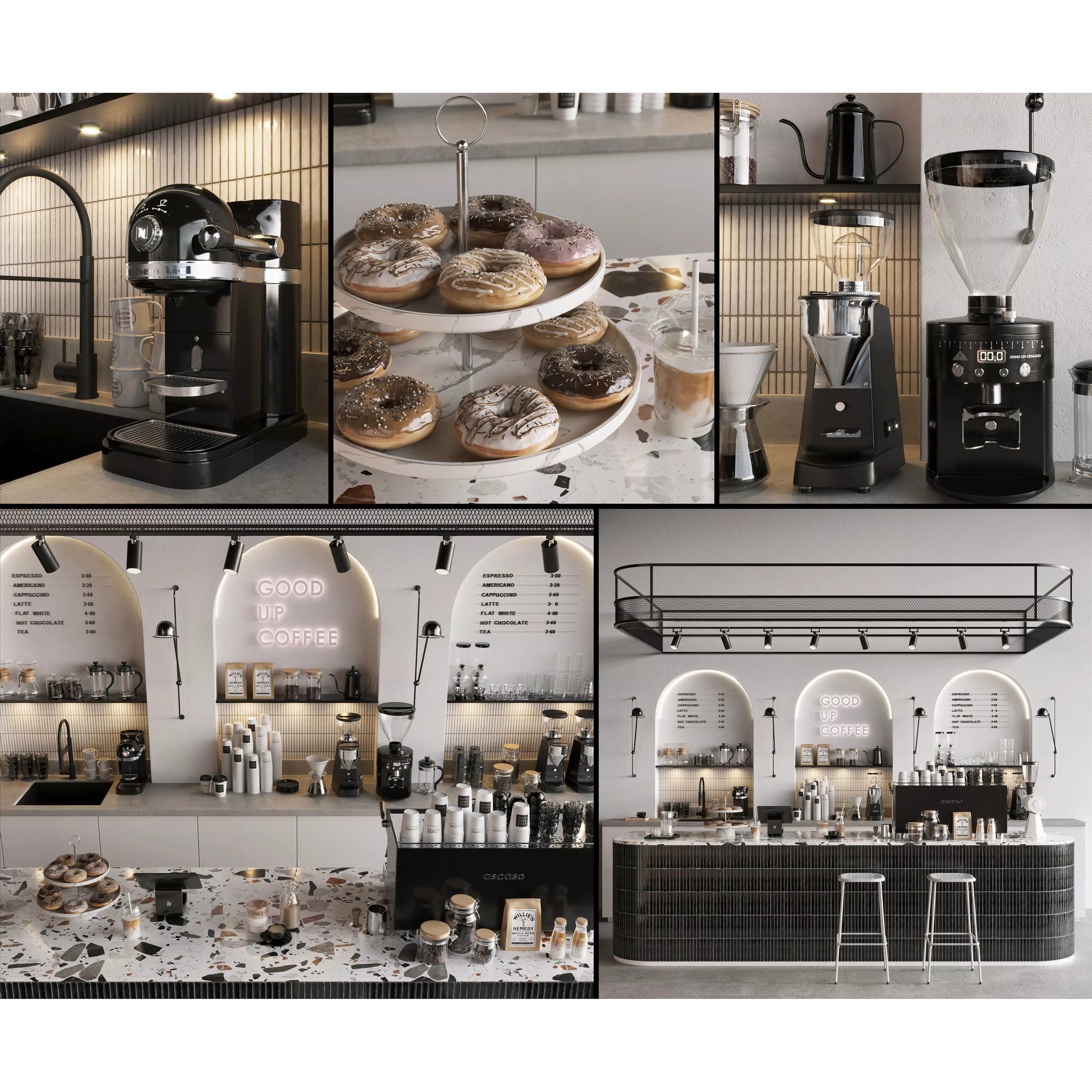 Coffeeshop 1 - High-Quality 3D Model - View 2
