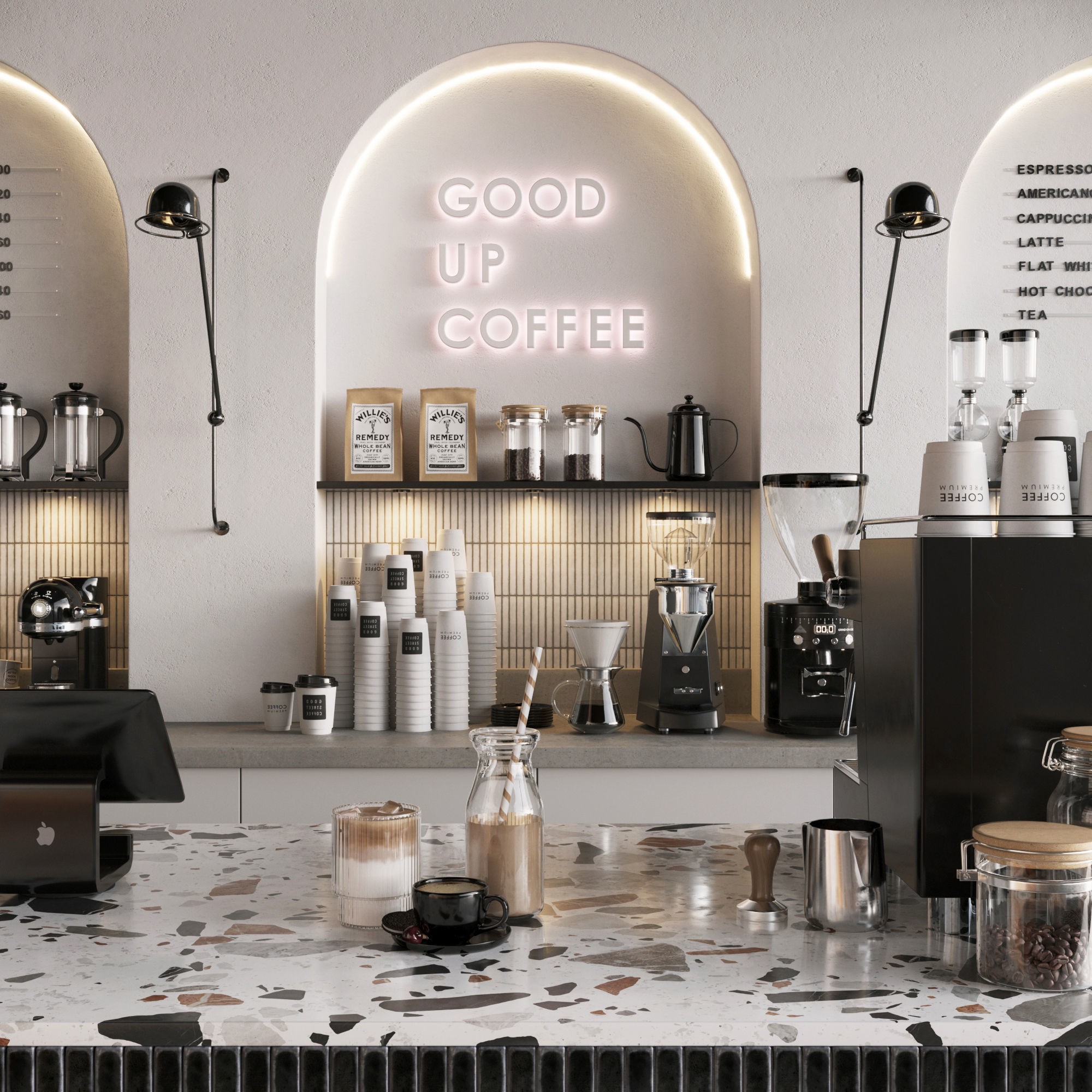 Coffeeshop 1 - High-Quality 3D Model - View 6