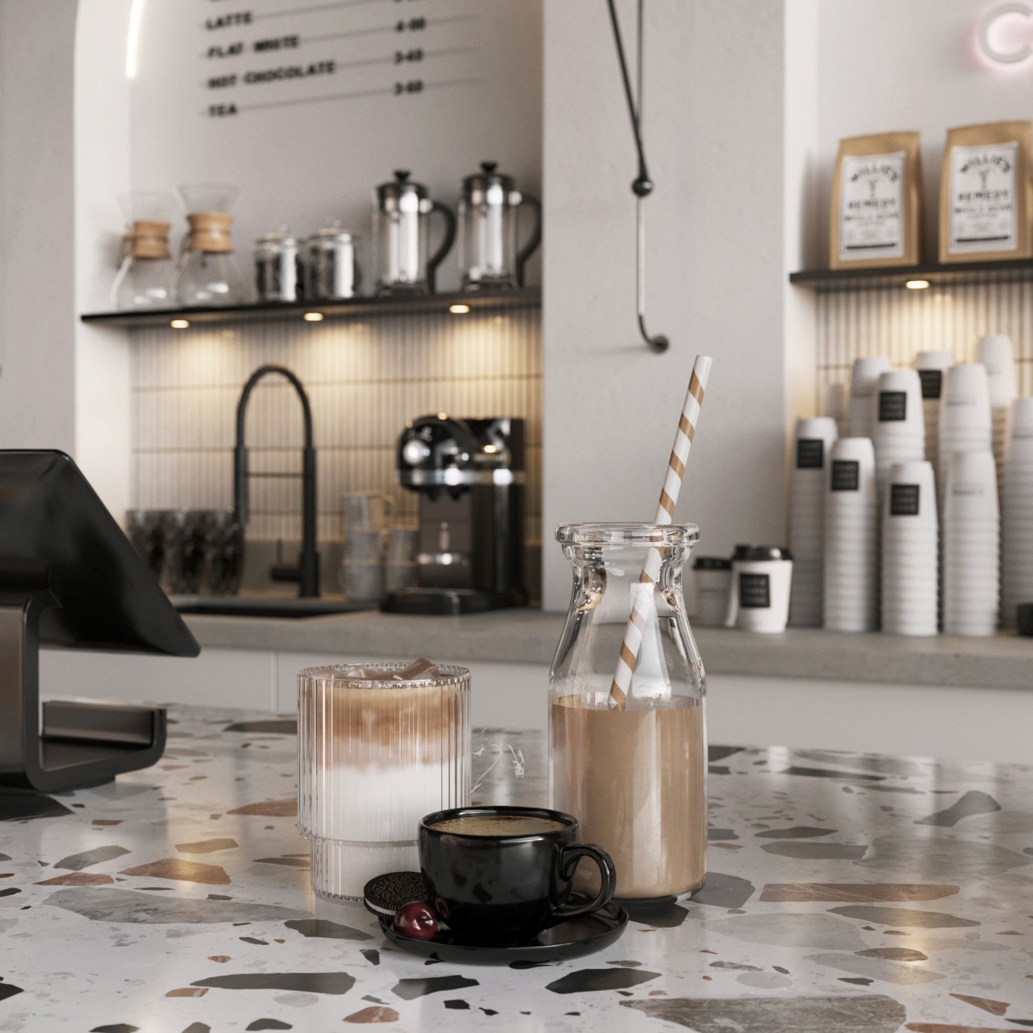 Coffeeshop 1 - High-Quality 3D Model - View 7