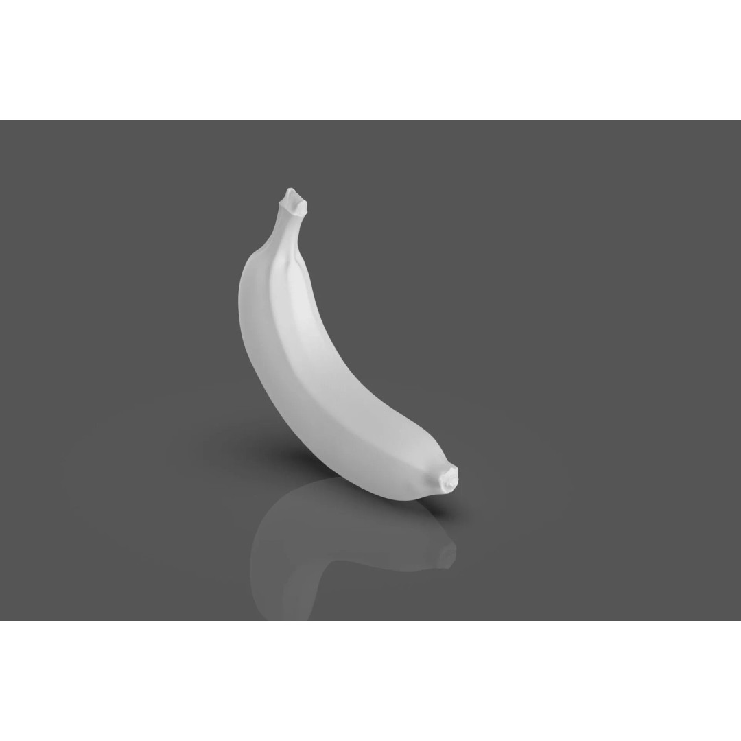 Banana 3D Model – High Poly Stylized Fruit for Games, FBX - View 4