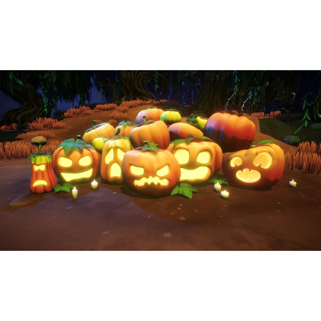 Stylized Pumpkins 3D Model – Low Poly Halloween Asset, FBX - View 6