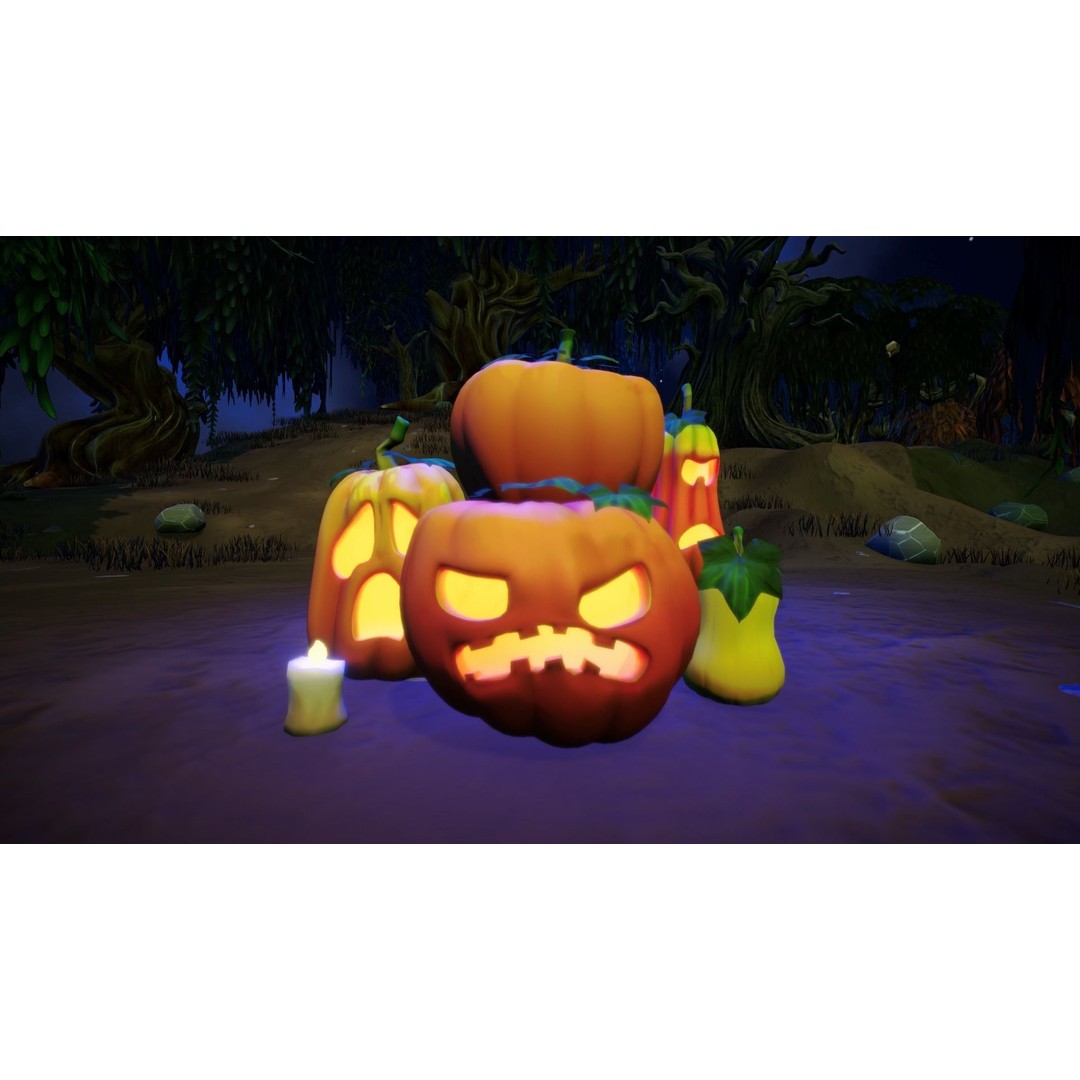 Stylized Pumpkins 3D Model – Low Poly Halloween Asset, FBX - View 8