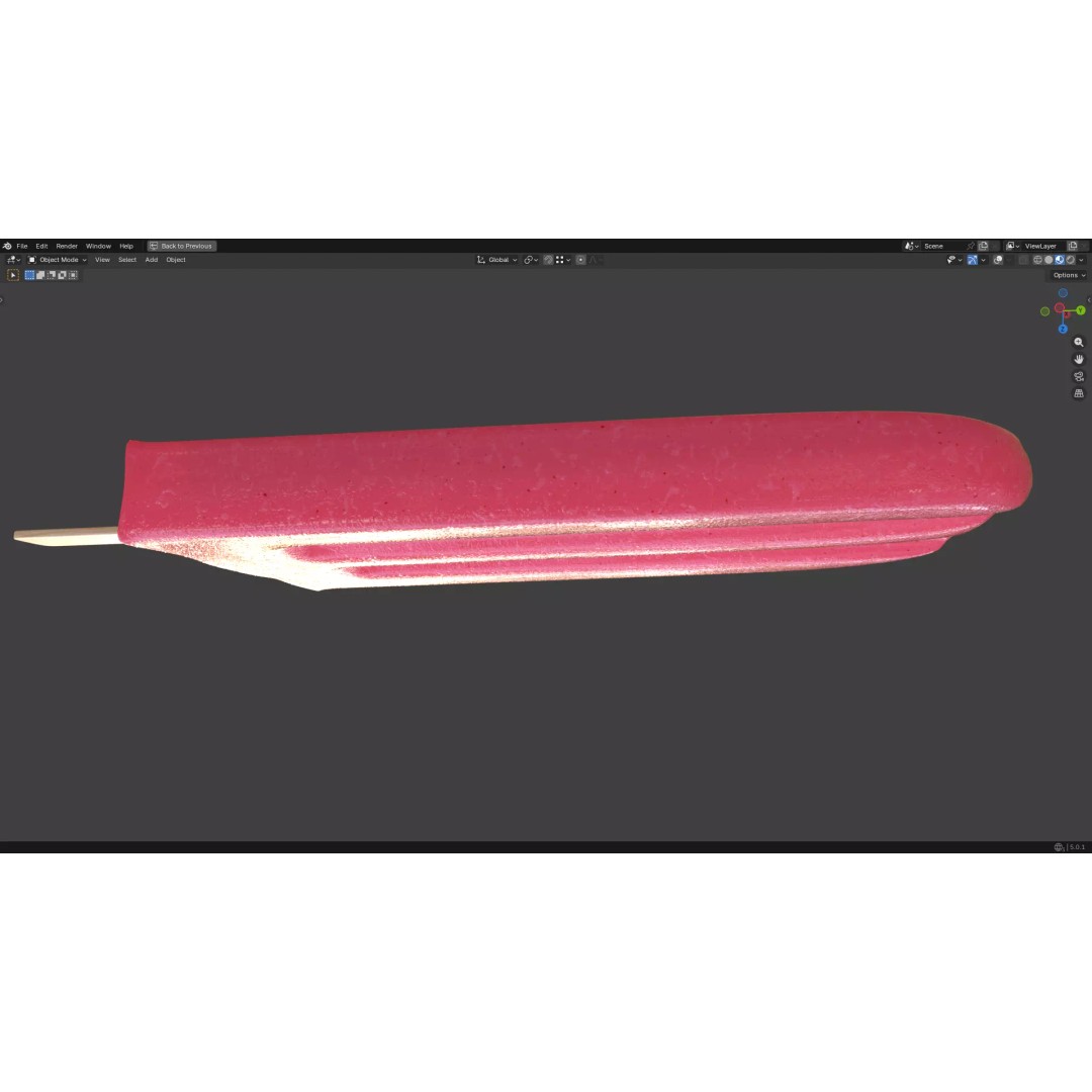 Popsicle Ice Pop Lolly 3D Model – Low Poly PBR Game Asset, FBX - View 13