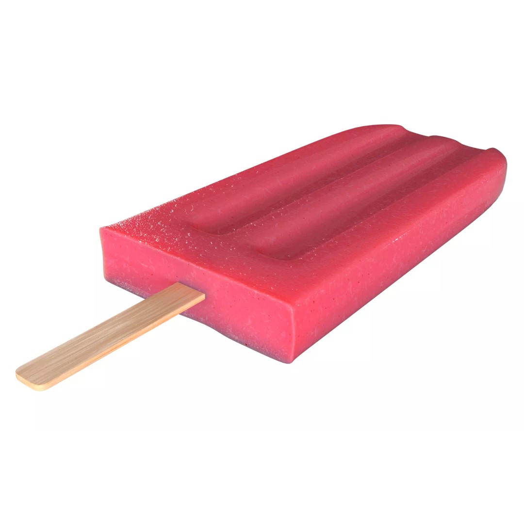 Popsicle Ice Pop Lolly 3D Model – Low Poly PBR Game Asset, FBX - View 14
