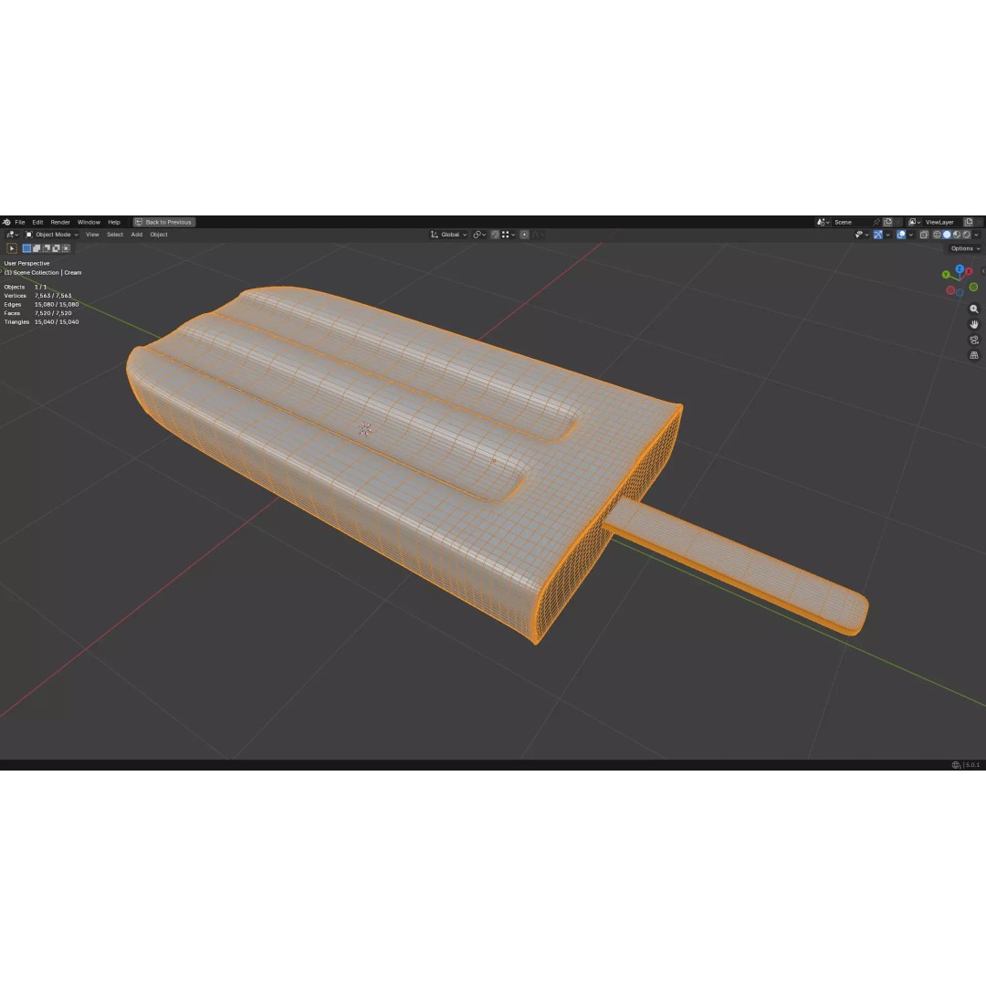 Popsicle Ice Pop Lolly 3D Model – Low Poly PBR Game Asset, FBX - View 26