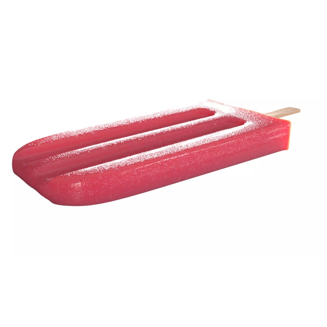 Popsicle Ice Pop Lolly 3D Model – Low Poly PBR Game Asset, FBX - View 6