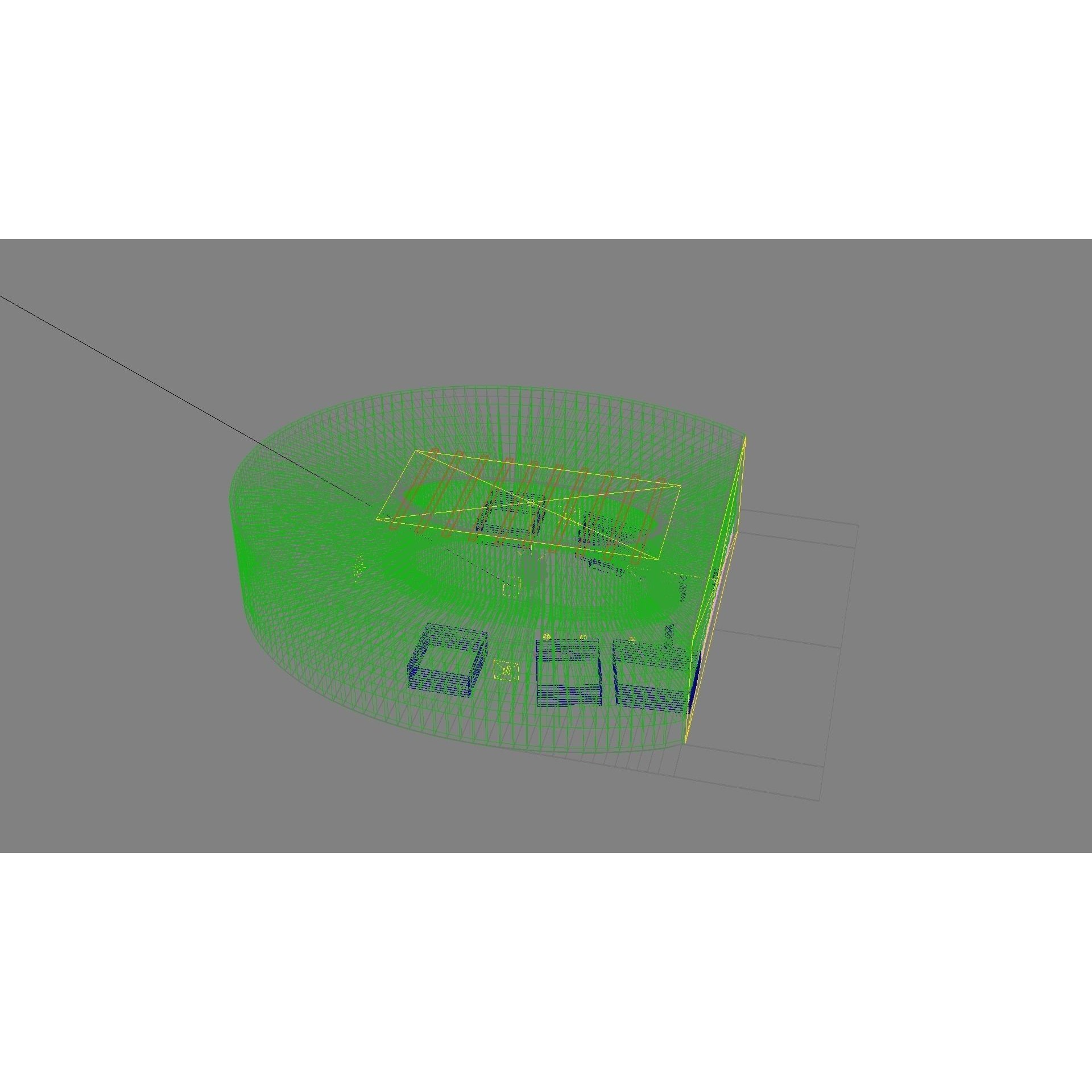 Ellipse Lobby Interior - High-Quality 3D Model