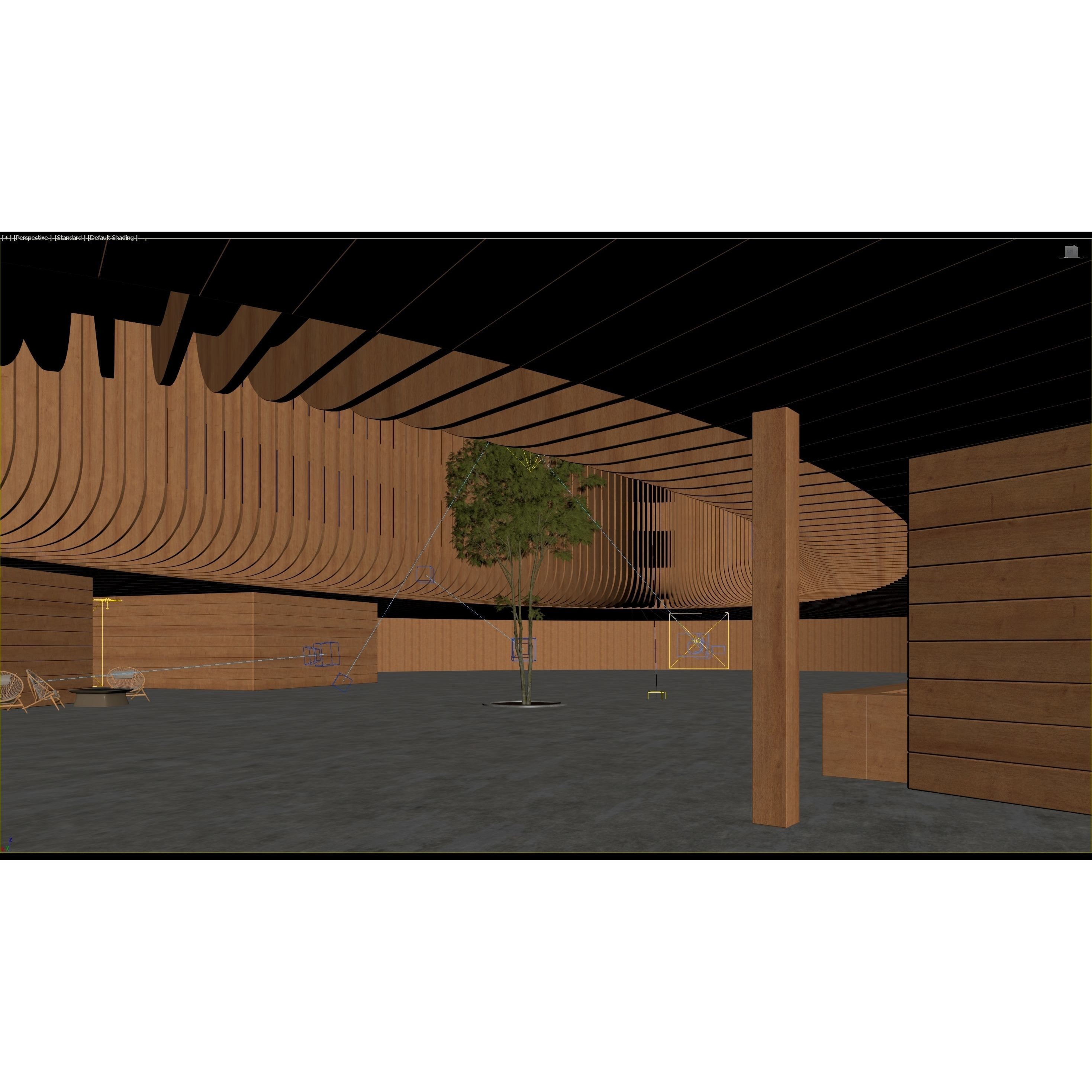 Ellipse Lobby Interior - High-Quality 3D Model - View 10