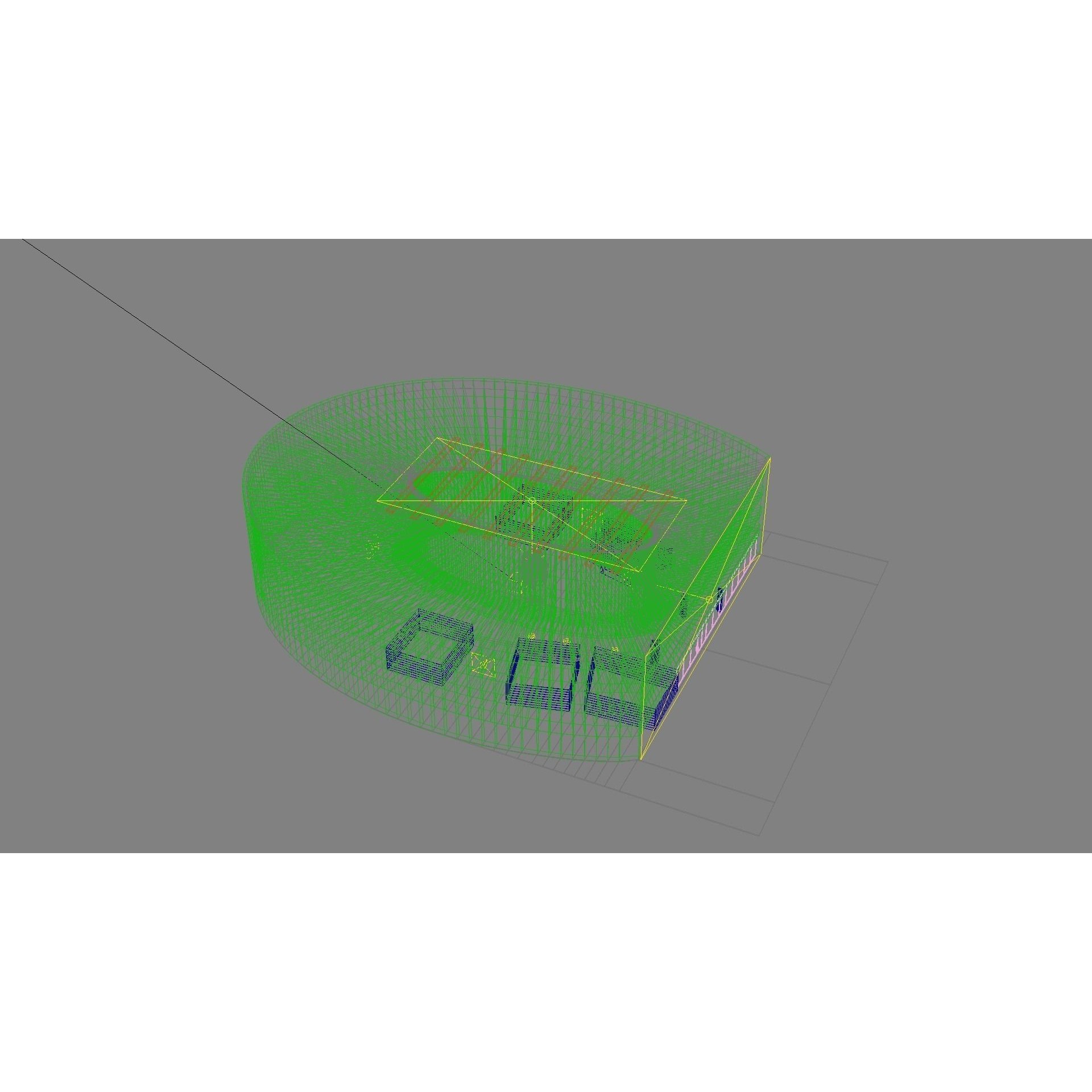 Ellipse Lobby Interior - High-Quality 3D Model - View 13