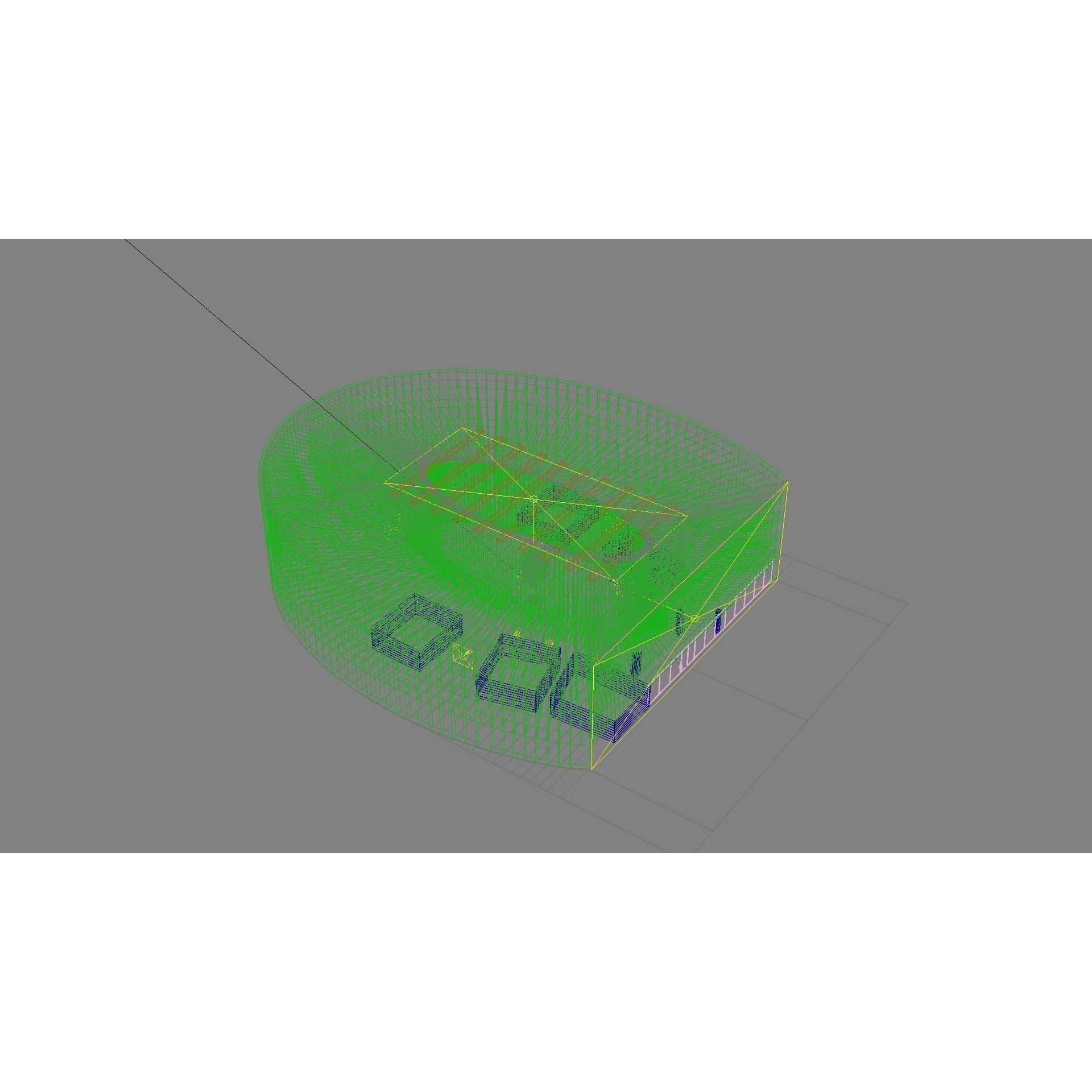 Ellipse Lobby Interior - High-Quality 3D Model - View 14