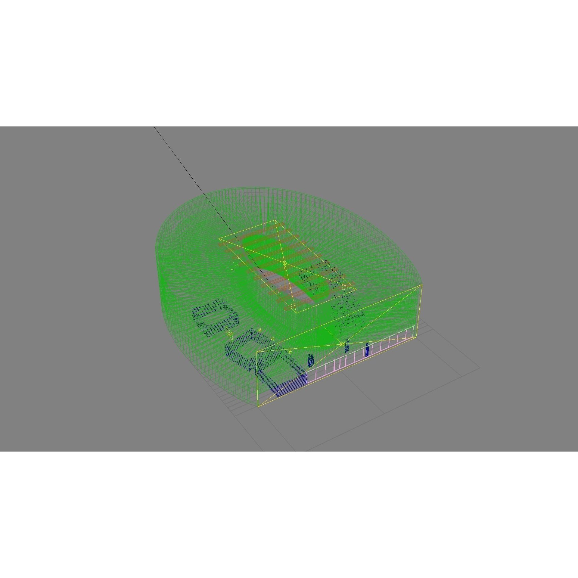 Ellipse Lobby Interior - High-Quality 3D Model - View 16