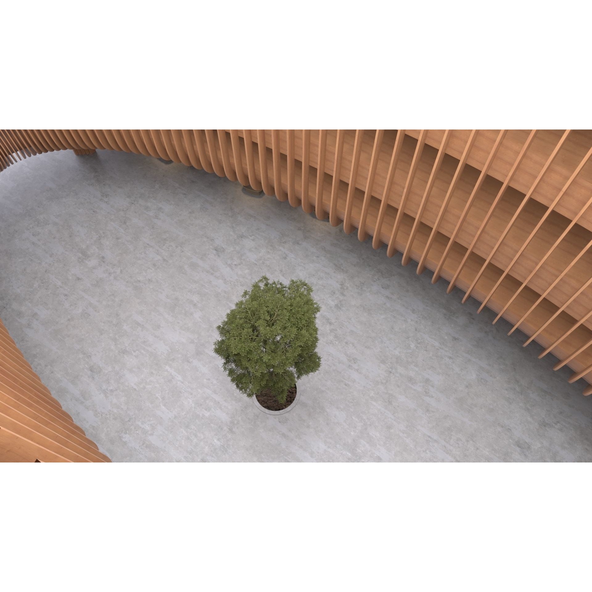 Ellipse Lobby Interior - High-Quality 3D Model - View 6