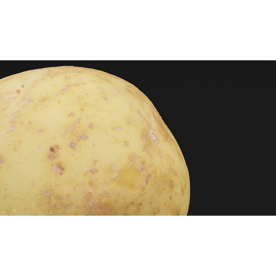 Potato 3D Model – Realistic Vegetable Asset, PBR Textures, FBX - View 3