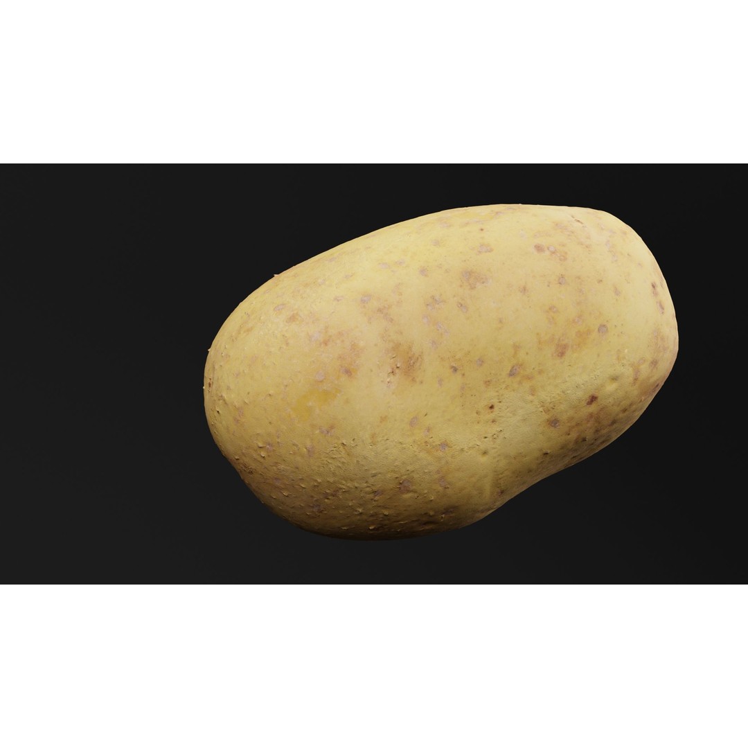 Potato 3D Model – Realistic Vegetable Asset, PBR Textures, FBX - View 5