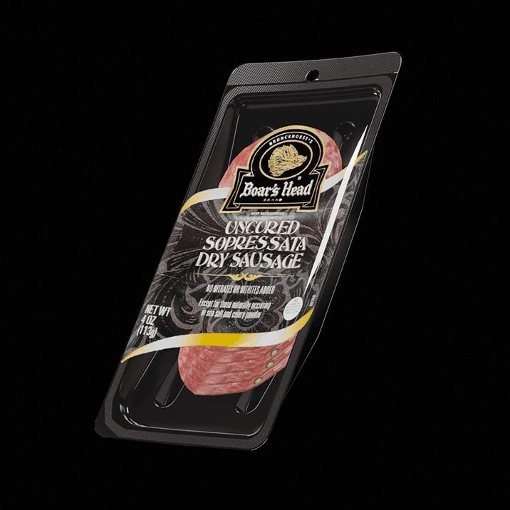 Sliced Salami 3D Model – High-Quality Food Asset, Blender & FBX - View 3