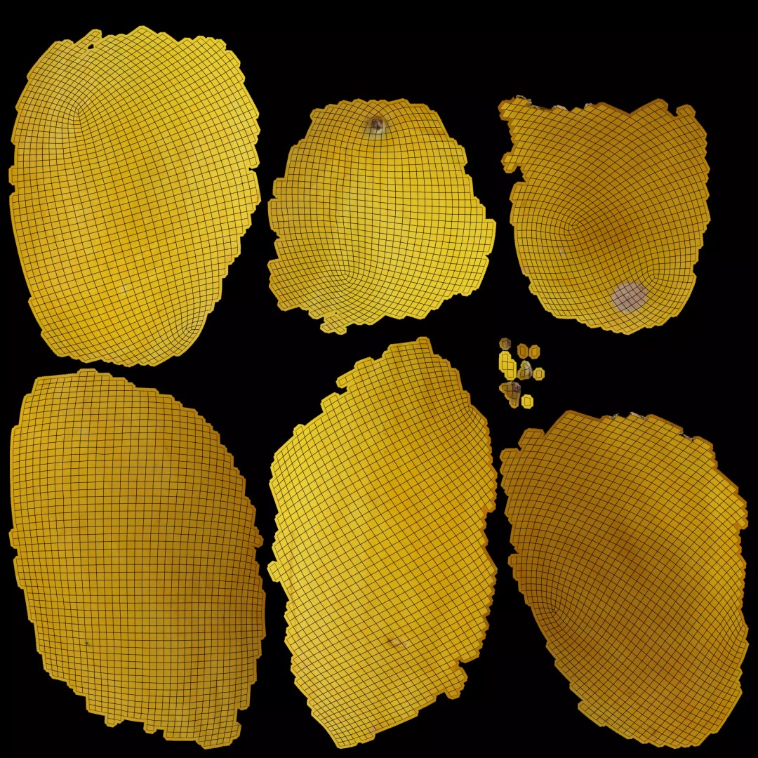 Sweet Yellow Melon 3D Model – Realistic Fruit Asset, Blender, PBR - View 9