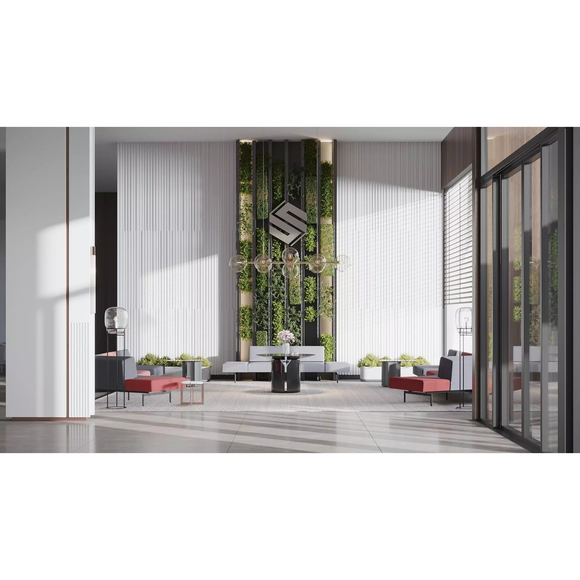 ProVis3D 018 - Detailed Hotel Lobby 3D Model - View 2