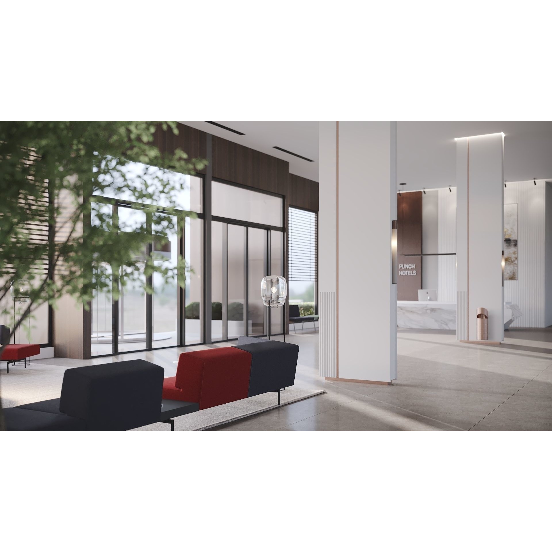 ProVis3D 018 - Detailed Hotel Lobby 3D Model - View 8