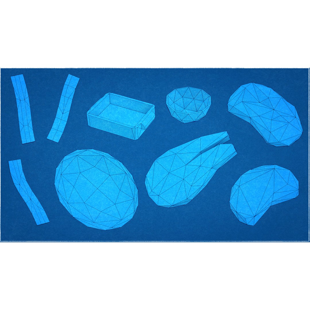 Meat 3D Model – Low Poly Food Pack, Game Ready, FBX, OBJ