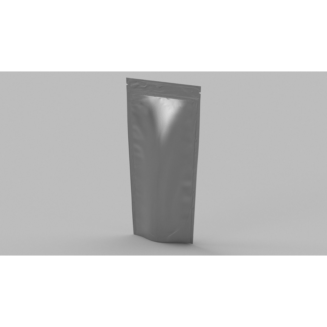 Metalic Food Packaging 3D Model – PBR Textures, Game-Ready Formats - View 3
