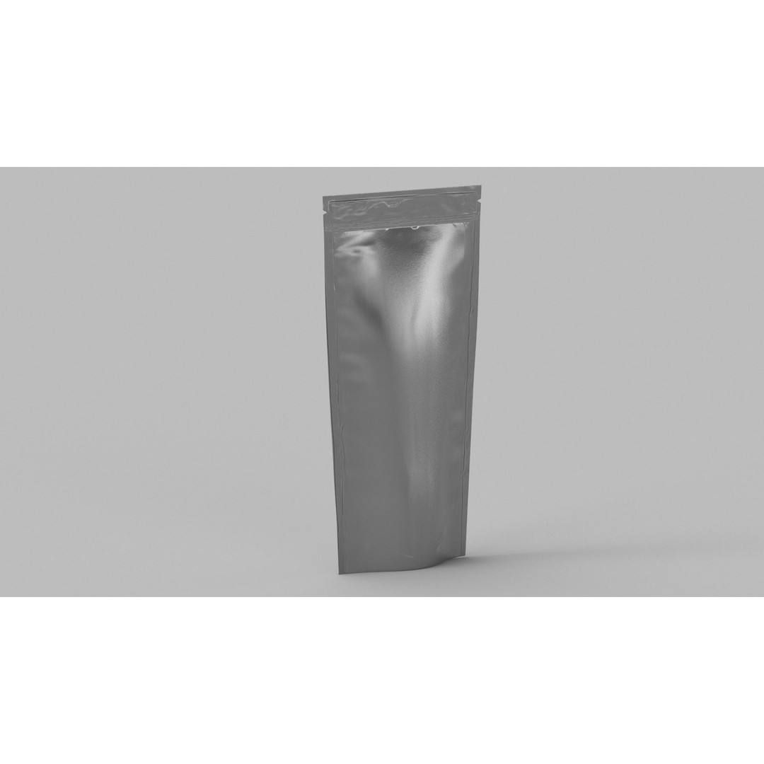 Metalic Food Packaging 3D Model – PBR Textures, Game-Ready Formats - View 7