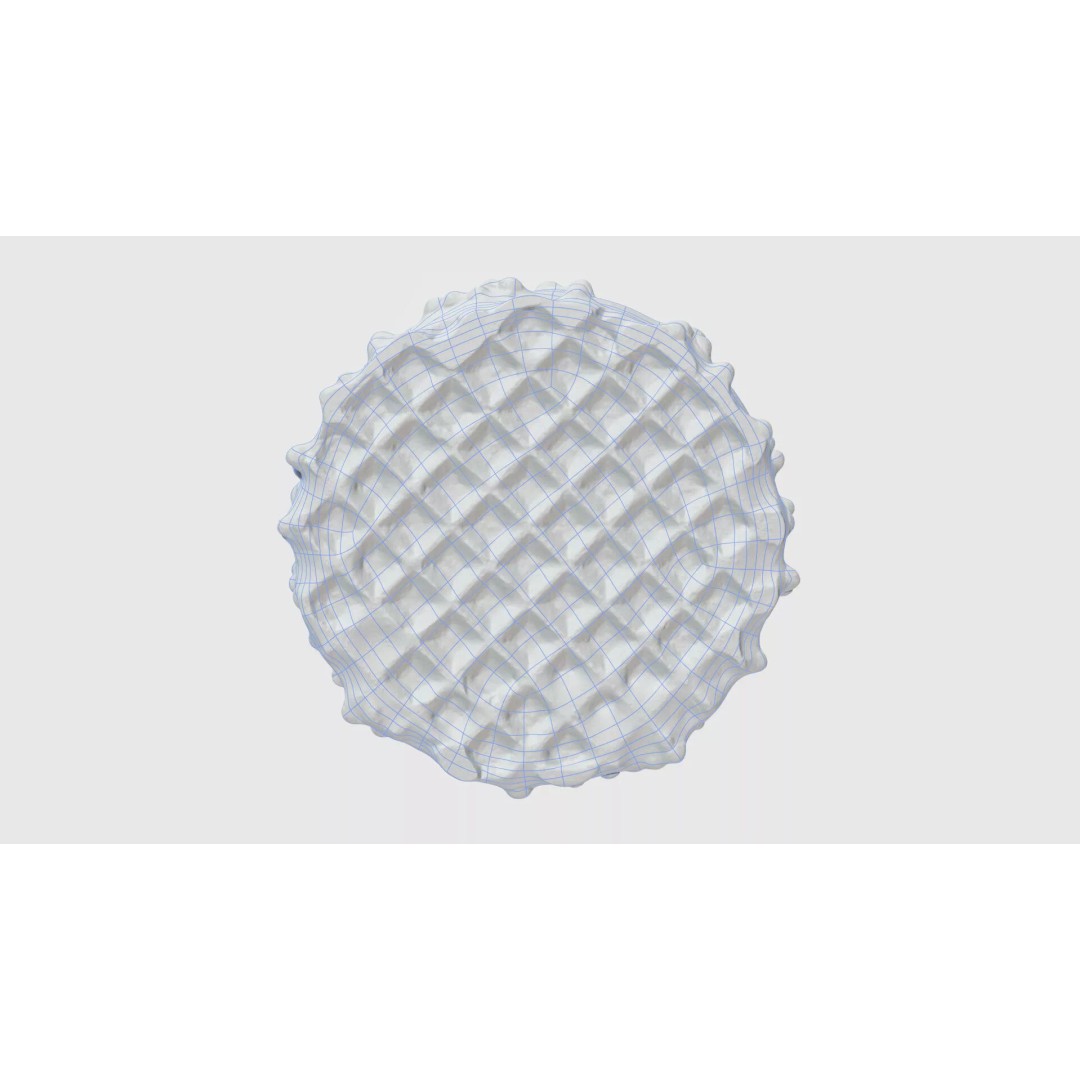 Chocolate Covered Marshmallow Treat 3D Model – Low Poly PBR Asset, FBX - View 13