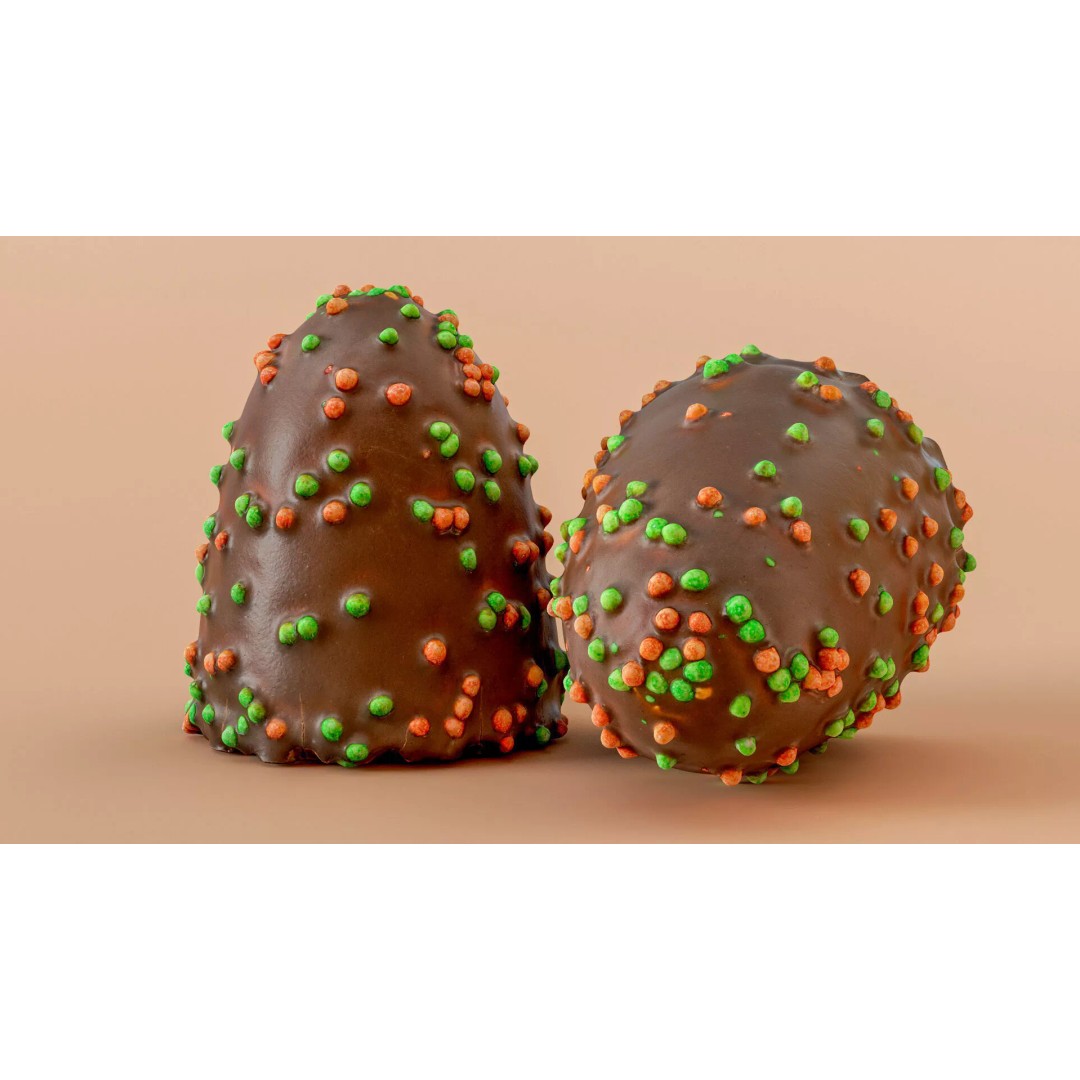 Chocolate Covered Marshmallow Treat 3D Model – Low Poly PBR Asset, FBX - View 20
