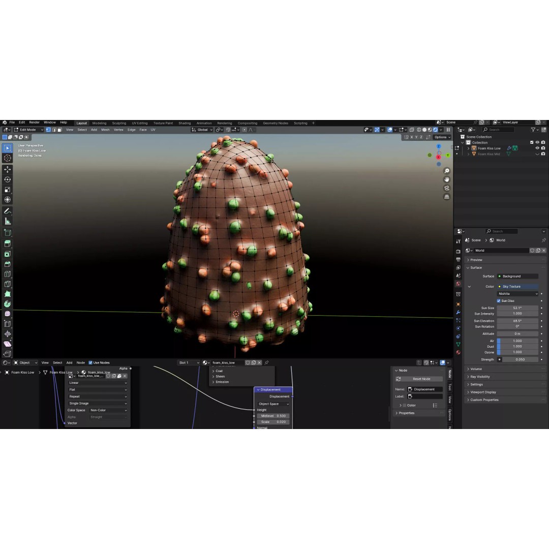 Chocolate Covered Marshmallow Treat 3D Model – Low Poly PBR Asset, FBX - View 21