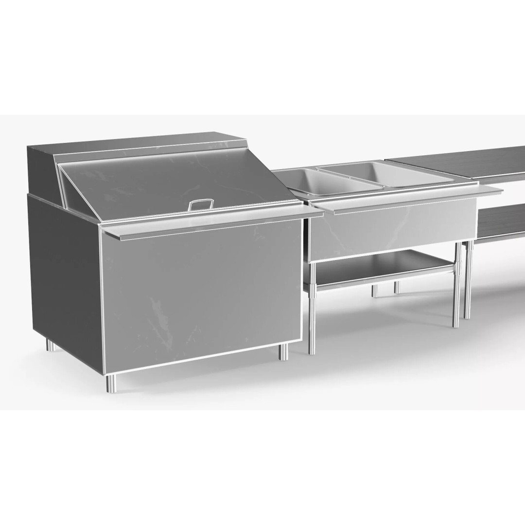 Food Truck Kitchen 3D Model – Mobile Urban Vending Kitchen, PBR Textures - View 12