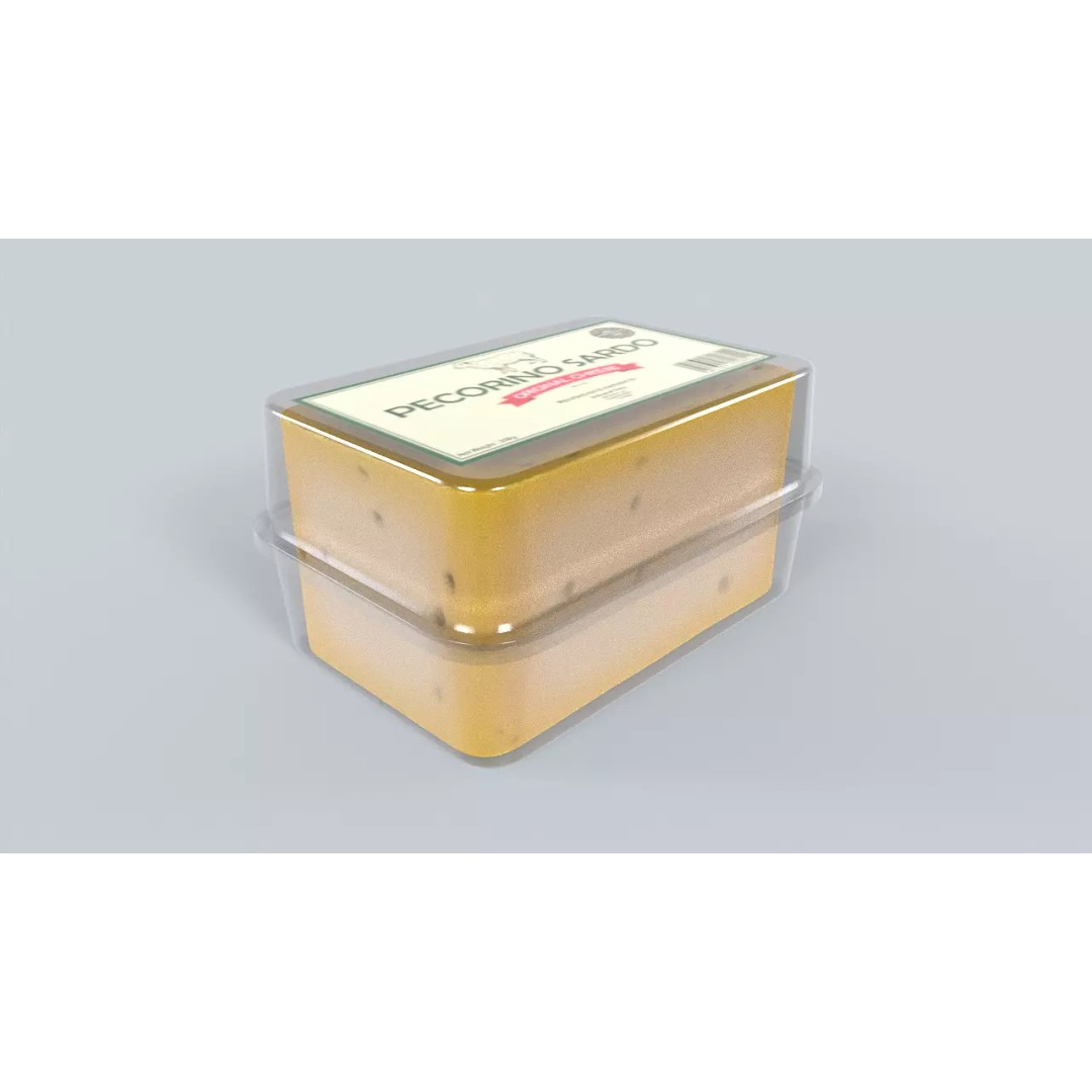 Pecorino Sardo Cheese 3D Model – Low Poly PBR Asset for Games, FBX, Blender - View 2