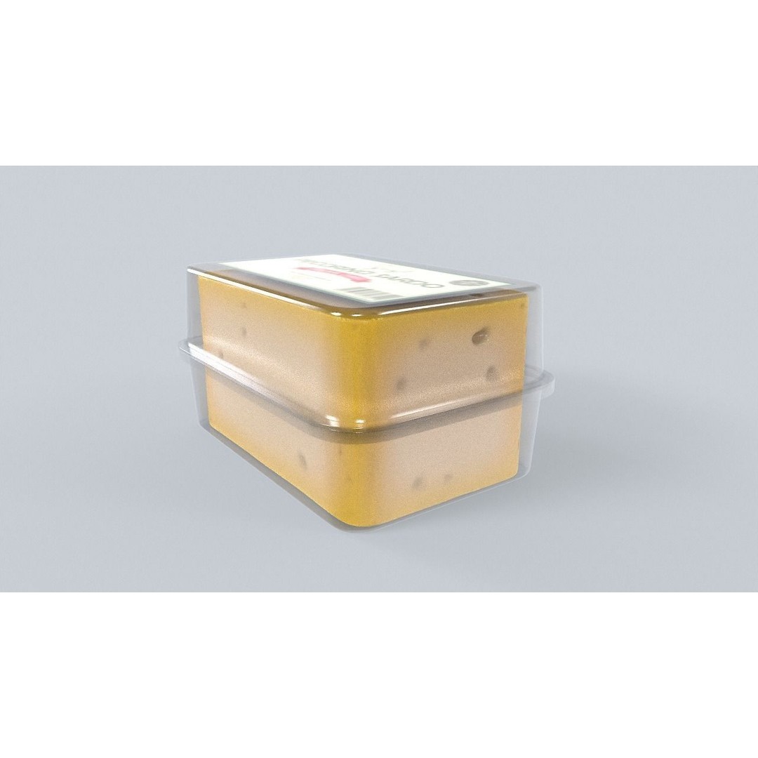 Pecorino Sardo Cheese 3D Model – Low Poly PBR Asset for Games, FBX, Blender - View 4