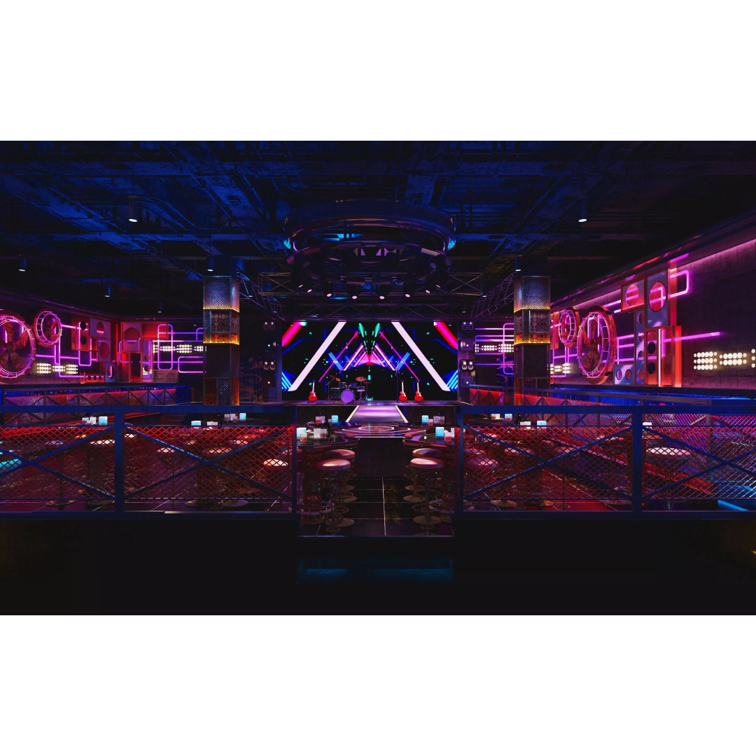 Industrial Bar-Dance Floor 3D Model – Neon Atmosphere, FBX/OBJ - View 2
